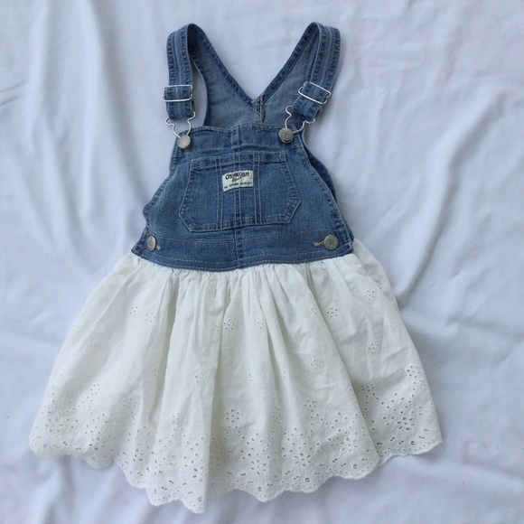 Osh Kosh B’Gosh Blue Jean Overall Dress, Size 3T - Picture 1 of 3